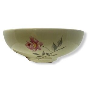 Universal Ballerina China Bowl Pink Rose Floral Cream Vintage Kitchenware‎ MCM